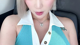 Nico Love Close-up Fingering Herself in Car