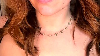 Great Big Boobs On Masturbating Redhead