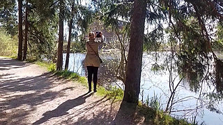 Blonde Mature Wife Enjoys Sex After Walk