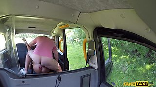 Brunette Big-Tits Desire with John in Sun Heat