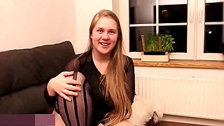 Lush blondie stunner with large milk cans, Maja is about to smash a dude who isn't her bf