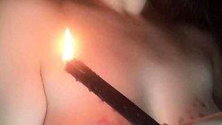 Chubby Brunette Big Boobs Dildo Masturbation