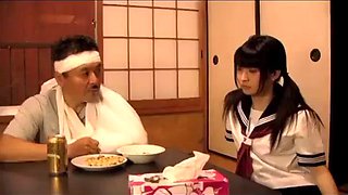 Japanese takes care of her father