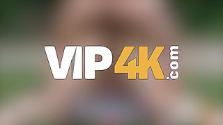 Sneaky Dad fucks a hot blonde in his vegetable garden - VIP4K