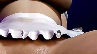 3D Huge Boobs Slut Korean Whore Got Fucked by Dildo