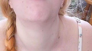 Big Boobed Blonde Masturbates With A Dildo In The Bathroom