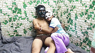 After 6 Months, I Did 69 with My Younger Sister and Fucked Her Pussy with Cum in Mouth