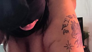 BDSM Masked Couple Sucking Fucking and a Whole Lots of Rough Cum