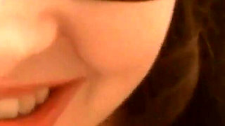 Tattooed brunette Audrey Alder mouth fucks big cock