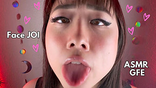 Asian Girlfriend Face Cum POV - Dirty Talk & Moaning JOI