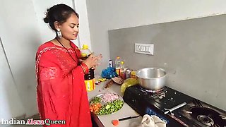 Clever Desi Bhabhi Makes Maggi In Kitchen, Then Gets Rough Anal From Brother-in-Law In Bedroom