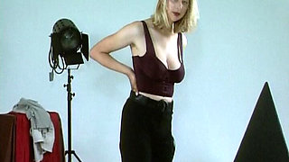 This German Blondie Likes to Show Her Perfect Tits on Casting