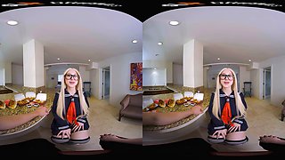 Orgasm of blonde Teen with big boobs
