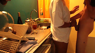 Rainy Days, Pink Hair Girlfriend Keeps Asking Me to Fuck Her All Over the House. Real Romantic Sex