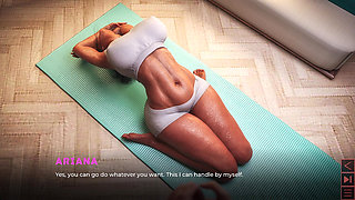 MILF Ariana - Repays Her Stepson's Yoga Lesson by Sucking His Cock and Swallowing Every Drop