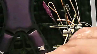 Sheela Sinner Hard Tickling Long Nails Oiled Body Screwdriver Metal Claw Strict Bondage on the Rack Part 1