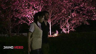 Passionate Japanese babe delivers intense blowjob then gets fucked roughly