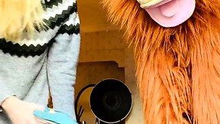 Amateur redhead MILF has facial