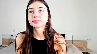 Beauty girl masturbation with dildo