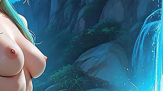 Lustrender: Mexican Big Tit Twin Tail Waterfall Siren - Ai Video