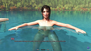 Step Sister Swimming Naked in the Forest and Got Caught - 3D Hentai Animated Porn - Life in Santa County