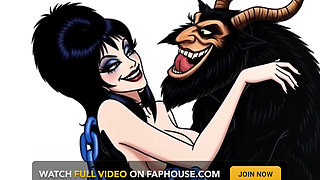 Krampus Stuffed a Butt Plug Into Elvira, the Mistress of Darkness' Ass, and Brought Her to Orgasm. a Christmas Porn Story