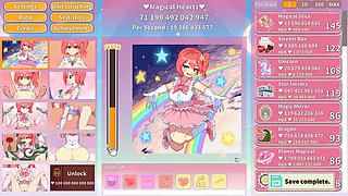 Magical Girl Clicker Hentai Game Creampie and Squirting Gangbang for a Cute Idol Cosplay!