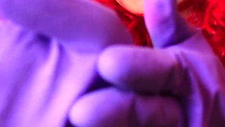 ASMR sounding: kitchen rubber gloves fetish