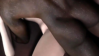 3D Big Boobs Mature MILF Have Her First Time Threesome Sex with BBC