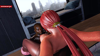 Big Cock Megabyte Goddess with Bigtits - 3D Animation Hentai