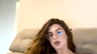 Angela Peres Masturbates On The Couch