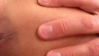 1 in a slit, 1 in s*it 2: S2 - Hot babe takes two cocks then sucks them off