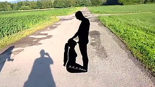 German Babe Malou-Nu Strips at Secret Quarry Pond – Outdoor Blowjob Gets Hot