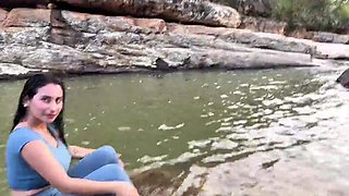 Sex by the river with a stranger while my friends wait for me