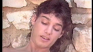 Younger dudes gets to explore what a cock taste like with the help of a sexy MILF