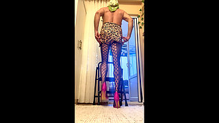 My stepmom washed the curtains, asked me to hold the stairs