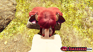 Gravelyn Rule34 3D Hentai Animation in Village - POV No Hands Blowjob, Wall Irrumatio & Deepthroat Facial Cumshot!