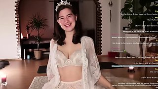 Stacked brunette goes solo toys and masturbation