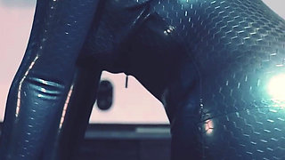 Sexual Latex Model with Big Ass and Natural Tits Loves to Seduce.
