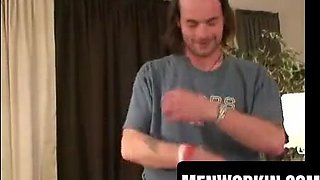 Raunchy man drizzles jizm after raging getting off