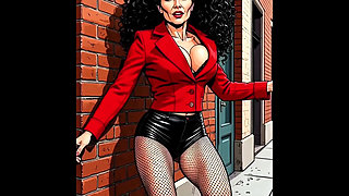 Casting for a 40-year-old Sexy Slut. Cartoon. MILF Black Stockings