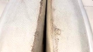 Amateur Foot Fetish Girlfriend Sucks and gives a Footjob