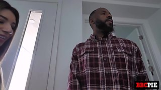 Camilla Cream Loses It When She Sees Handyman's BBC