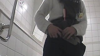 Toilet spy camera shot beautiful amateur asses close up