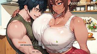 Life in Windvale By Vol_Games Part 11 - BBW Wife fucks a HUGE bbc dildo - 3D Game