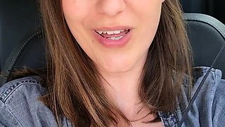 Cute curly brunette solo webcam masturbation