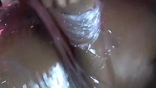 Horny student fucked twice with foil bondage - Part 2
