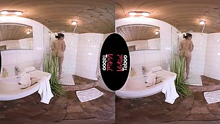 VIRTUAL TABOO - Shower Session With Busty Katrina Moreno
