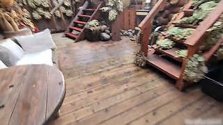 Big Tits Babe Gets Rough Fucked in Russian Public Bath