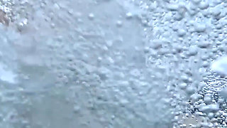 Flashing My Pussy in Front of a Student in Public Swimming Pool and Helps Me Masturbate - It's Very Risky with People Near